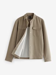 Stone Natural Premium Texture Jersey Shacket - Image 7 of 10