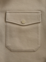 Stone Natural Premium Texture Jersey Shacket - Image 9 of 10