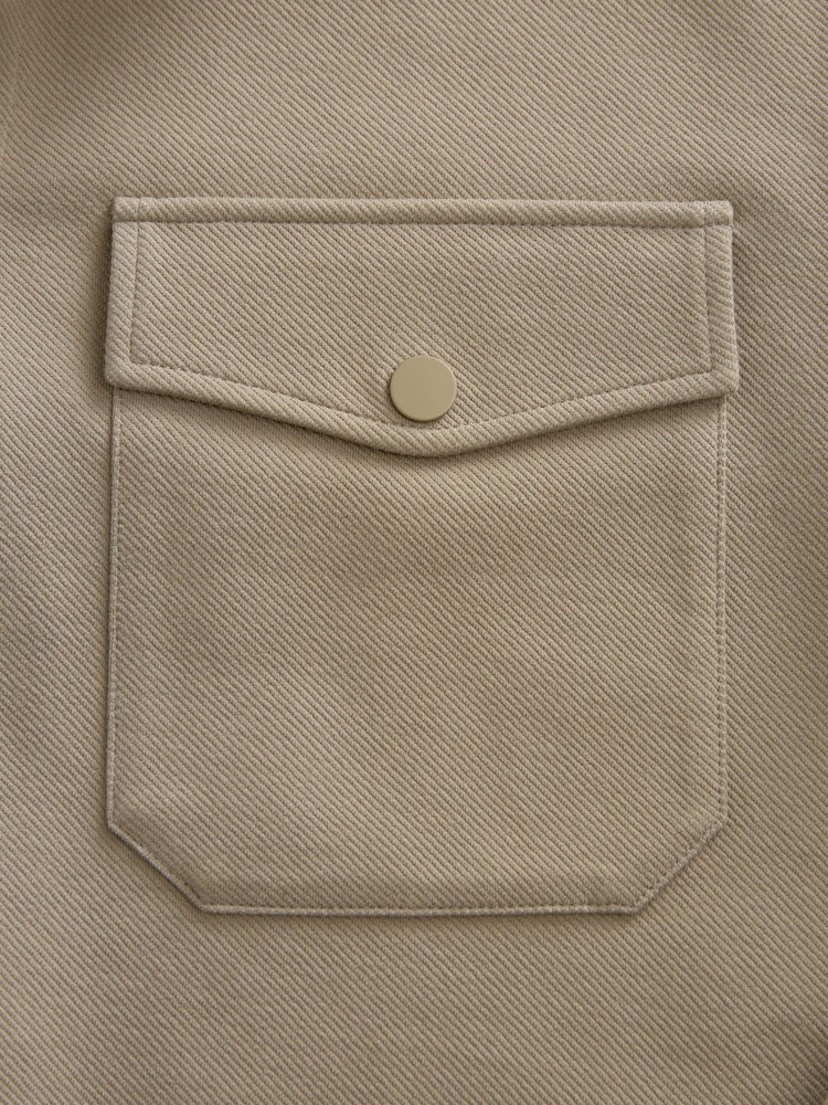 Stone Natural Premium Texture Jersey Shacket - Image 9 of 10