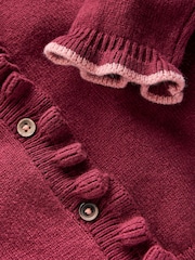 Boden Purple Everyday Frilled Cardigan - Image 3 of 3