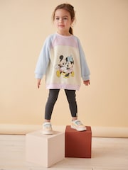 Grey Mickey & Minnie Mouse Sweatshirt & Leggings Set (3mths-7yrs) - Image 1 of 7