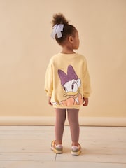 Yellow Daisy Duck Sweatshirt & Leggings Set (3mths-7yrs) - Image 1 of 6