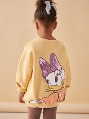 Yellow Daisy Duck Sweatshirt & Leggings Set (3mths-7yrs) - Image 3 of 6