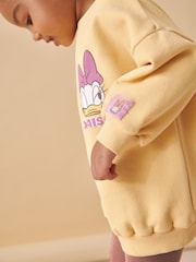 Yellow Daisy Duck Sweatshirt & Leggings Set (3mths-7yrs) - Image 4 of 6