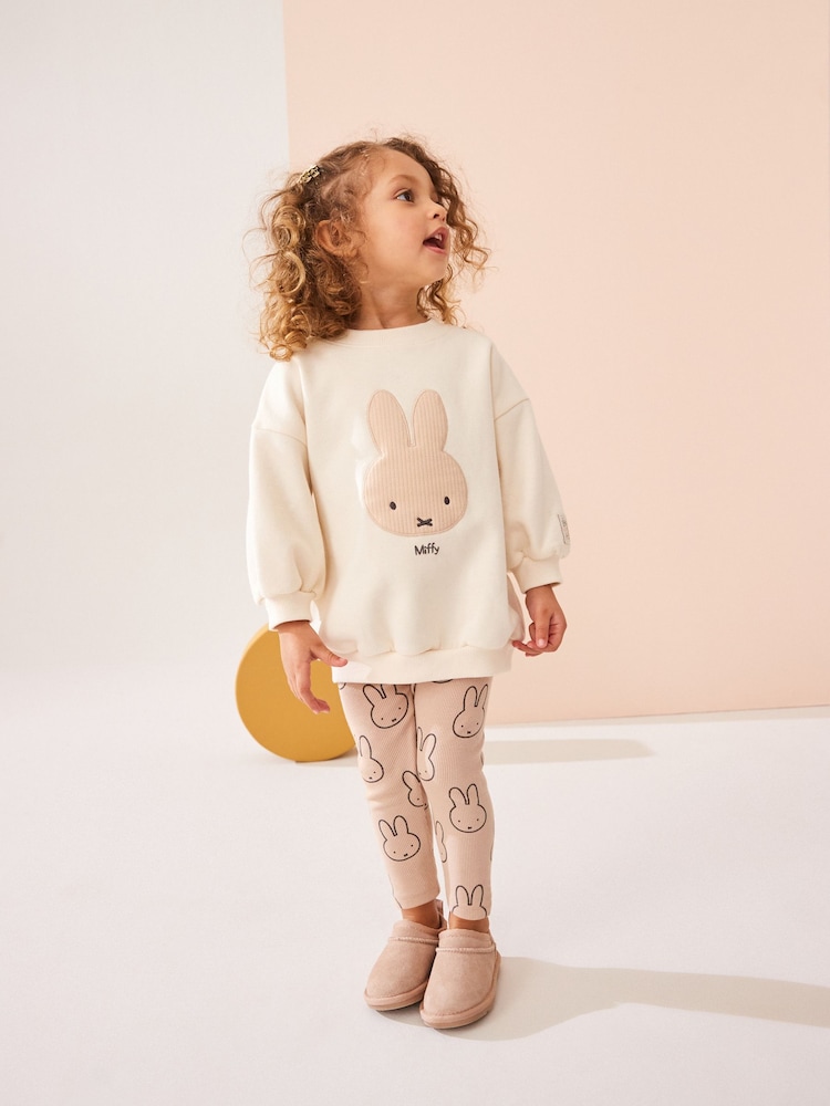 Neutral Miffy Sweatshirt & Leggings Set (3mths-7yrs) - Image 2 of 9