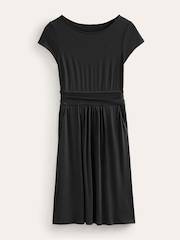 Boden Black Ground Amelie Jersey Dress - Image 6 of 6