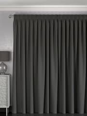Charcoal Grey 100% Cotton Made to Measure Curtains - Image 2 of 8