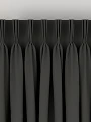 Charcoal Grey 100% Cotton Made to Measure Curtains - Image 6 of 8