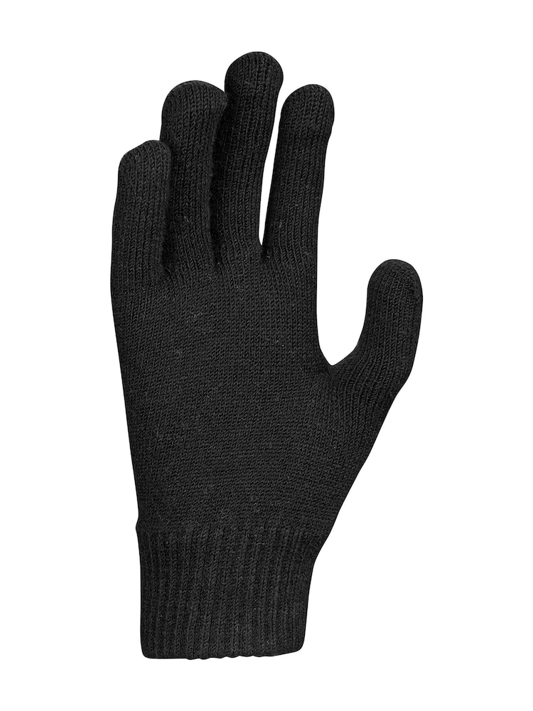 Nike Black Swoosh Knit Gloves 2.0 - Image 2 of 3