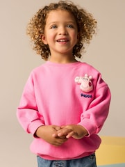 Różowy - Bluza z kapturem Peppa Pig z wycięciem pod szyją (3 miesięcy – 7 lat) - Image 3 of 8