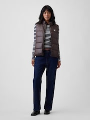 Gap Brown Relaxed Puffer Gilet - Image 3 of 4