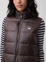 Gap Brown Relaxed Puffer Gilet - Image 4 of 4