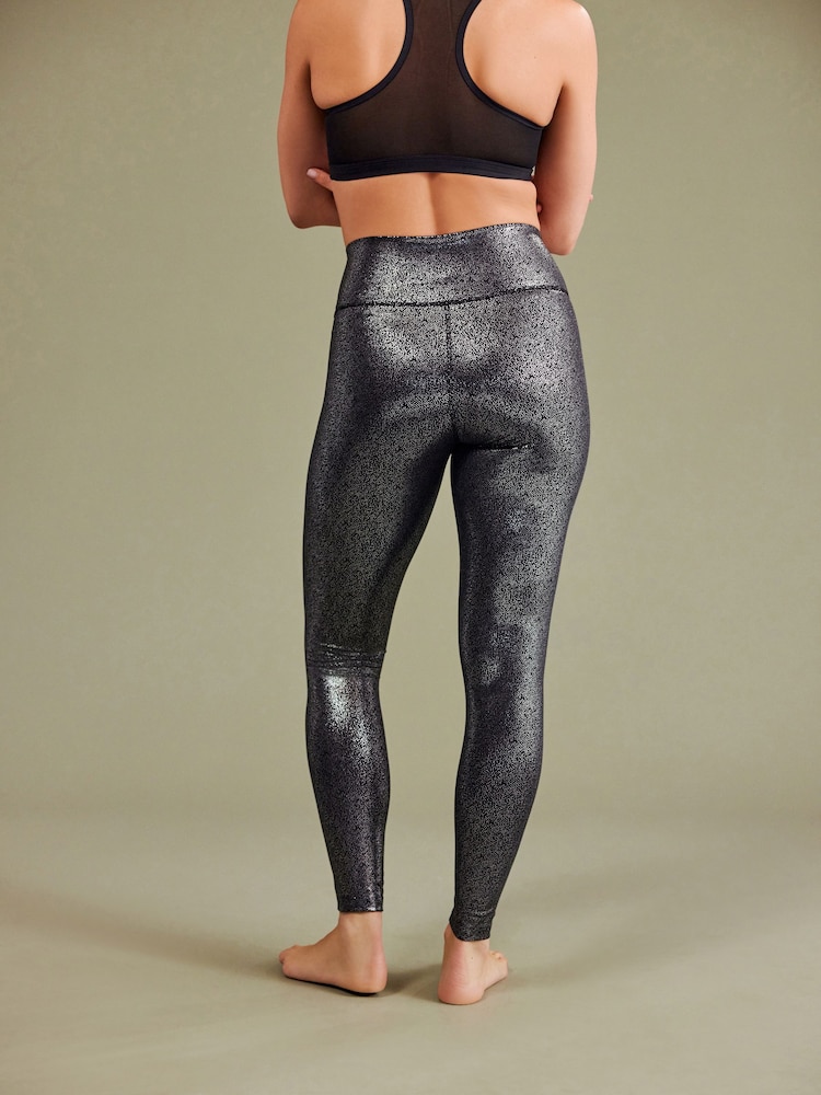 Plus Size Silver Sparkle Tights Shiny Leggings Plus Size Shimmer