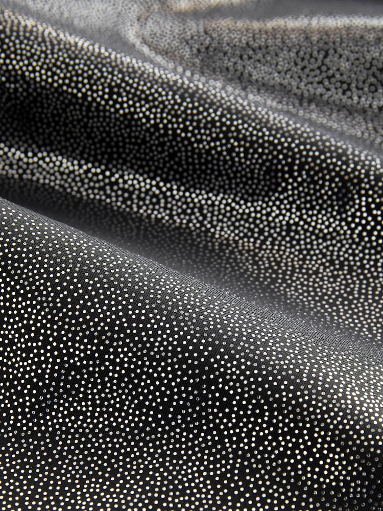 Silber - Lange, glitzernde Leggings mit hohem Bund - Bild 8 von 8 Silber - Lange, glitzernde Leggings mit hohem Bund - Bild 8 von 8