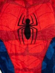 Character Red Spiderman License Kids Printed Swim And Beach 100% Cotton Towel Poncho - Image 3 of 3