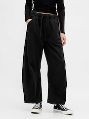 Noir - Gap Jeansde fer à cheval facile à taille mi-haute - Image 2 de 7