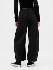 Noir - Gap Jeansde fer à cheval facile à taille mi-haute - Image 4 de 7