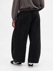 Noir - Gap Jeansde fer à cheval facile à taille mi-haute - Image 6 de 7