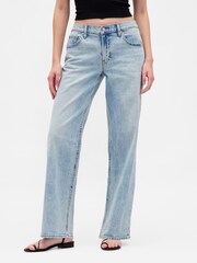 Gap Light Blue Wash Low Rise '90s Loose Jeans - Image 1 of 4