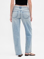 Gap Light Blue Wash Low Rise '90s Loose Jeans - Image 2 of 4