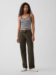 Gap Green Mid Rise Straight Taper Jeans - Image 4 of 6