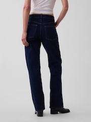 Gap Dark Wash Mid Rise Straight Taper Jeans - Image 2 of 6