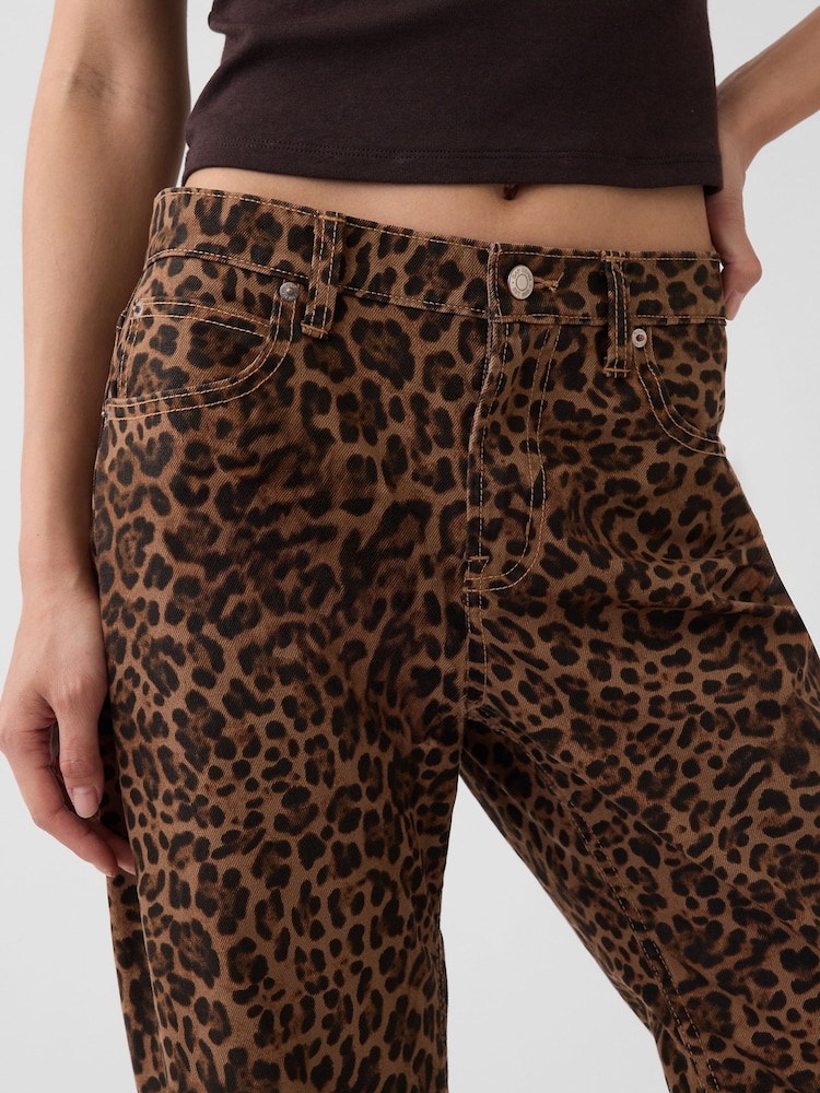 Léopard marron - Jean fuselé droit Gap taille mi-haute - Image 5 de 5