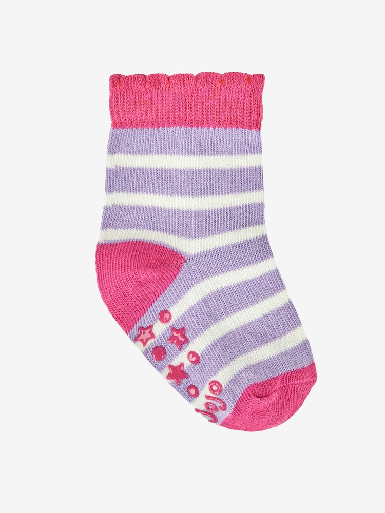 JoJo Maman Bébé Lilac 3-Pack Unicorn Socks - Image 2 of 5