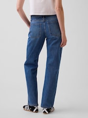 Gap Medium Indigo Mid Rise Straight Taper Jeans - Image 3 of 6
