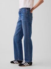 Gap Medium Indigo Mid Rise Straight Taper Jeans - Image 4 of 6