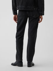 Gap Black Mid Rise Straight Taper Jeans - Image 2 of 5