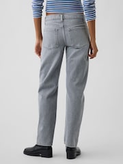 Gap Grey Mid Rise Straight Taper Jeans - Image 2 of 5