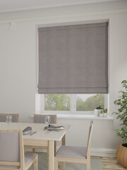 Mauve Purple Soft Velour Made To Measure Roman Blind - Image 3 of 6