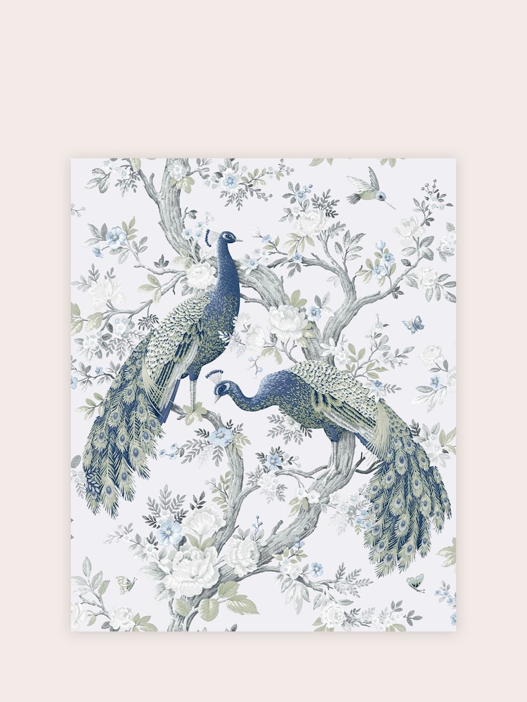Laura Ashley Midnight Belvedere A4 Wallpaper Sample - Image 2 of 2