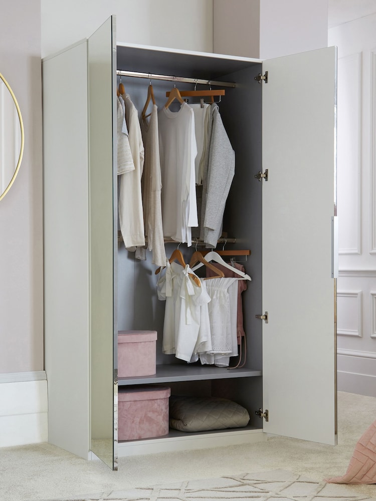Mirror Luxe Mirrored Semi Fitted Double Mirror Sloane Collection - Image 1 of 7