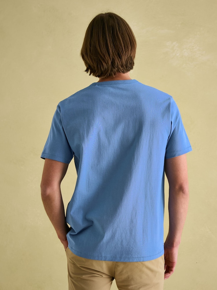 Joules Flynn Blue Jersey Crew Neck T-Shirt - Image 2 of 6