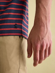 Joules Boathouse Orange/Navy Jersey Crew Neck T-Shirt - Image 5 of 6