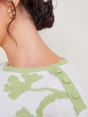 Monsoon White Pattern Pia Jumper - Image 4 of 5