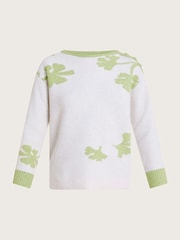 Monsoon White Pattern Pia Jumper - Image 5 of 5