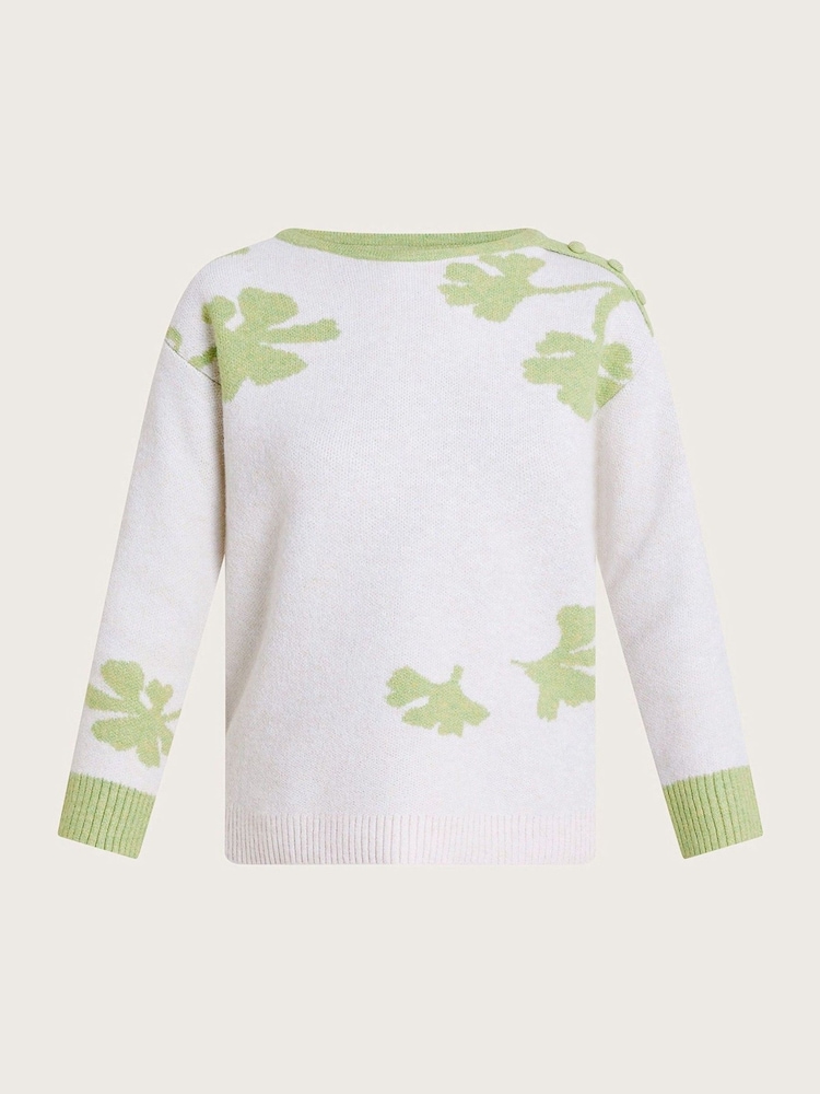 Monsoon White Pattern Pia Jumper - Image 5 of 5