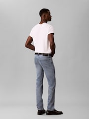 Calvin Klein Blue Slim Straight Jeans - Image 2 of 7