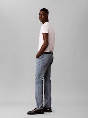 Calvin Klein Blue Slim Straight Jeans - Image 3 of 7