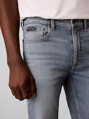 Calvin Klein Blue Slim Straight Jeans - Image 4 of 7