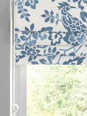 Laura Ashley Blue Adain Palace Made to Measure 100% Cotton Roman Blinds - Image 2 of 6