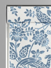 Laura Ashley Blue Adain Palace Made to Measure 100% Cotton Roman Blinds - Image 3 of 6