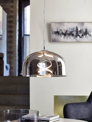 Smoke Grey Helix LED Pendant Ceiling Light - Image 1 of 6