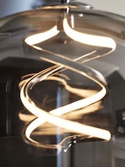 Smoke Grey Helix LED Pendant Ceiling Light - Image 3 of 6