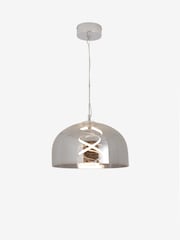 Smoke Grey Helix LED Pendant Ceiling Light - Image 4 of 6