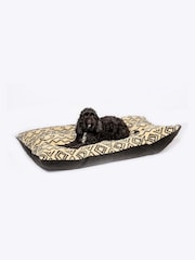 Danish Designs Neutral Fleece Geometric Deep Duvet Dog Bed - Image 1 of 4