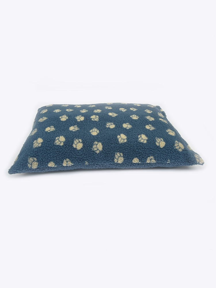 Danish Designs Blue Fleece Harbour Paw Deep Duvet Dog Bed - Image 2 of 5